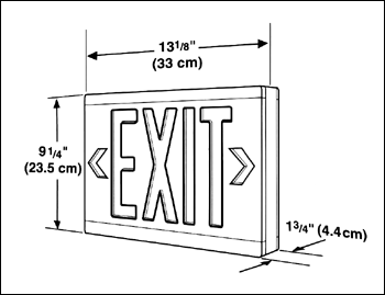 sign dimensions