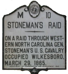 Stoneman's Raid sign 